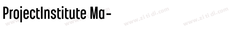 ProjectInstitute Ma字体转换 ProjectInstitute Ma字体转换